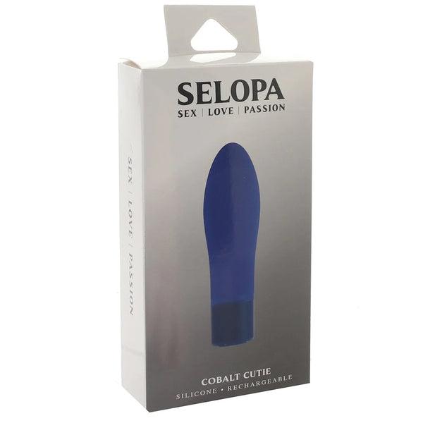 Selopa Cobalt Cutie 10-Function  Rechargeable Chunky Little Bullet