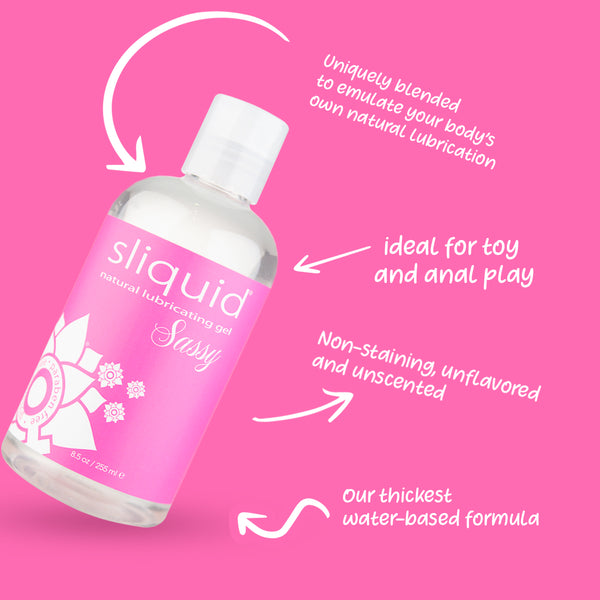 Naturals Sassy  Ultra-Thick Water-Based Gel - 8.5 oz.