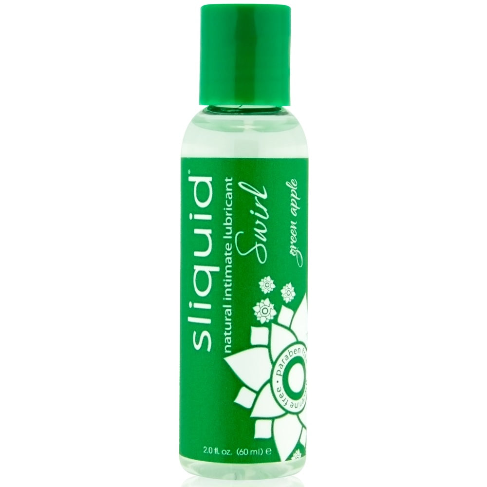 Naturals Swirl Green Apple Water-Based Lubricant  - 2 oz.