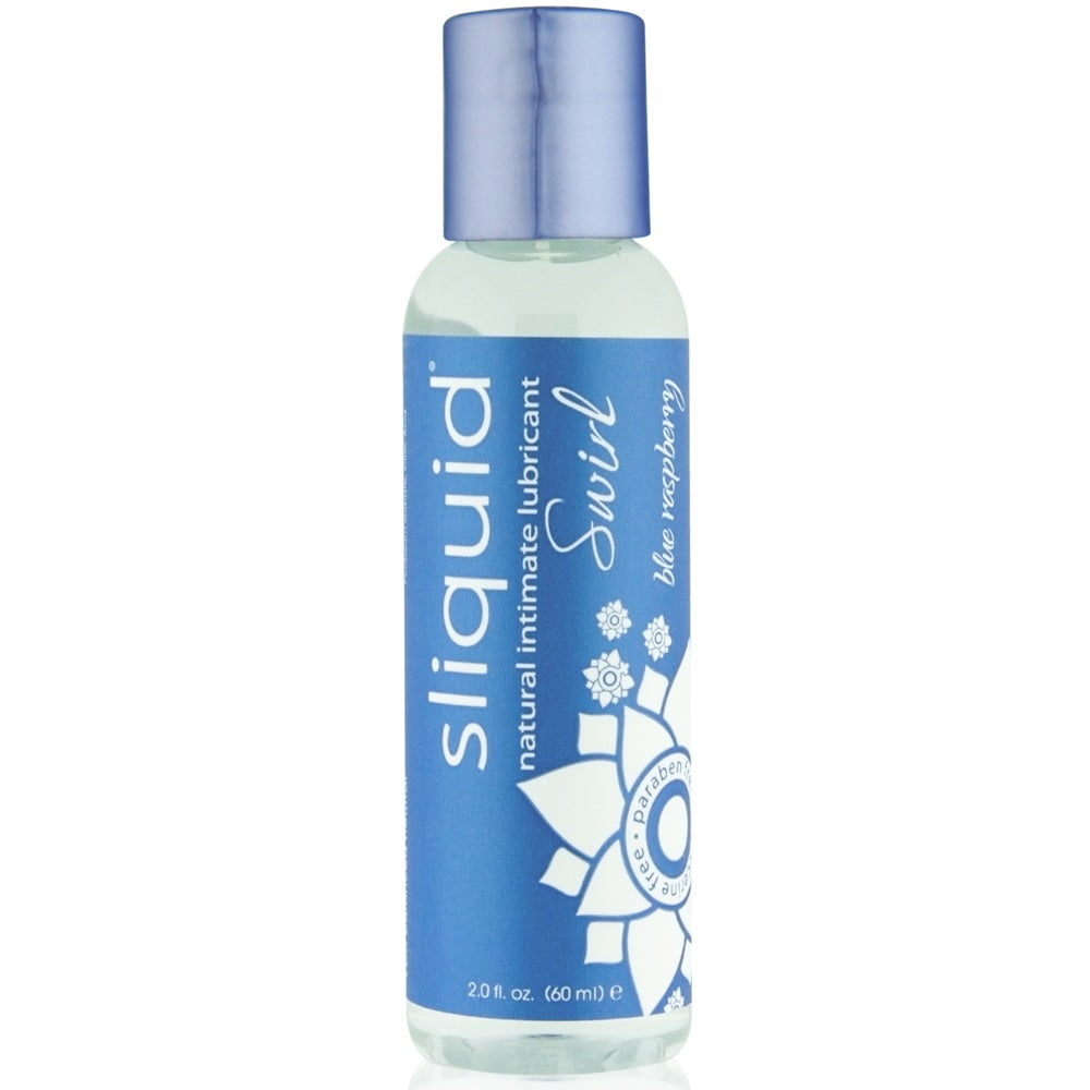 Naturals Swirl Blue Raspberry Water-Based Lubricant - 2 oz. – Extreme Toyz