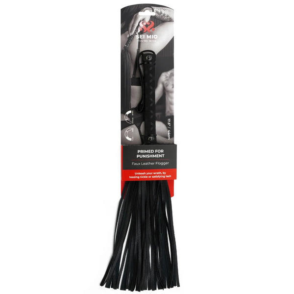 Primed For Punishment Faux Leather Flogger