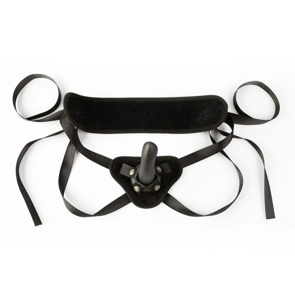 Cocked and Loaded Deluxe Strap-On Harness with Posable Dildo