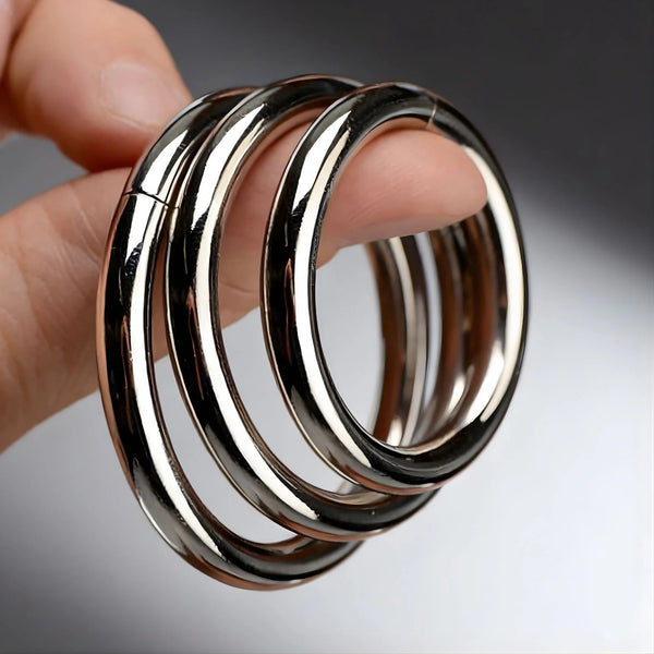 Trine Steel Ring Collection