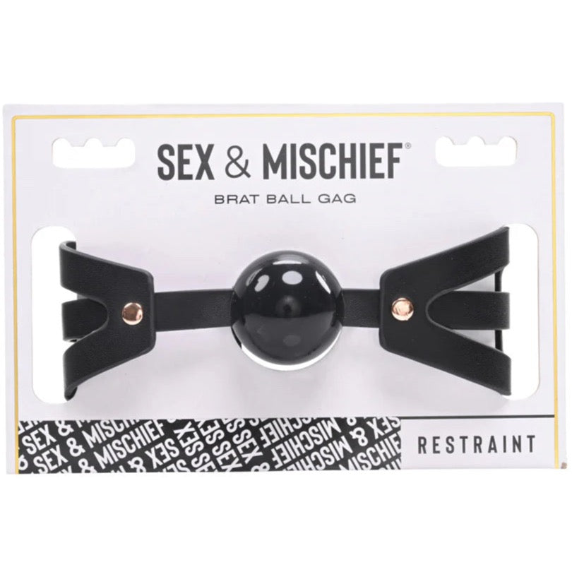 Sportsheets Sex & Mischief: Brat Ball Gag - Extreme Toyz Singapore - https://extremetoyz.com.sg - Sex Toys and Lingerie Online Store - Bondage Gear / Vibrators / Electrosex Toys / Wireless Remote Control Vibes / Sexy Lingerie and Role Play / BDSM / Dungeon Furnitures / Dildos and Strap Ons &nbsp;/ Anal and Prostate Massagers / Anal Douche and Cleaning Aide / Delay Sprays and Gels / Lubricants and more...