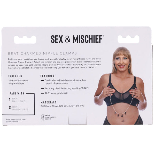 Sex & Mischief: Brat Charmed Nipple Clamps