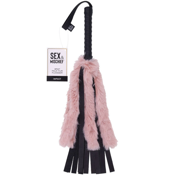 Sportsheets Sex & Mischief: Brat Faux Fur Flogger - Extreme Toyz Singapore - https://extremetoyz.com.sg - Sex Toys and Lingerie Online Store - Bondage Gear / Vibrators / Electrosex Toys / Wireless Remote Control Vibes / Sexy Lingerie and Role Play / BDSM / Dungeon Furnitures / Dildos and Strap Ons &nbsp;/ Anal and Prostate Massagers / Anal Douche and Cleaning Aide / Delay Sprays and Gels / Lubricants and more...