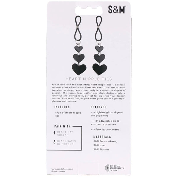 Sex & Mischief Heart Nipple Ties