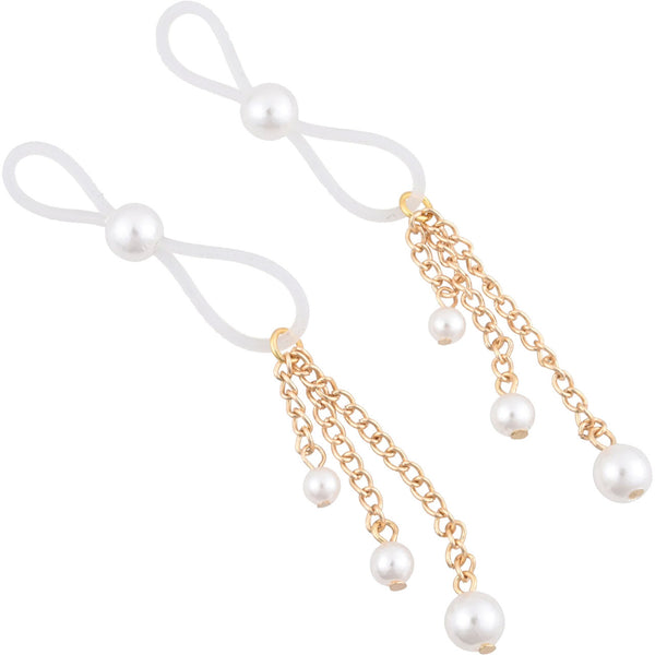 Sex & Mischief Pearl Nipple Ties