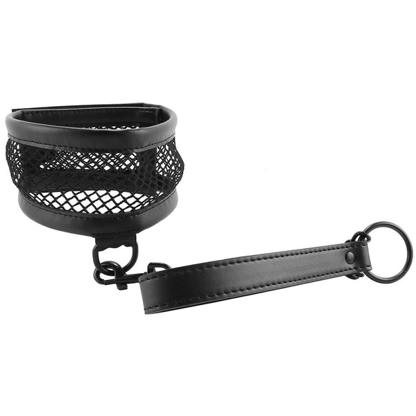 Sportsheets Sex & Mischief Fishnet Collar & Leash - Extreme Toyz Singapore - https://extremetoyz.com.sg - Sex Toys and Lingerie Online Store - Bondage Gear / Vibrators / Electrosex Toys / Wireless Remote Control Vibes / Sexy Lingerie and Role Play / BDSM / Dungeon Furnitures / Dildos and Strap Ons  / Anal and Prostate Massagers / Anal Douche and Cleaning Aide / Delay Sprays and Gels / Lubricants and more...