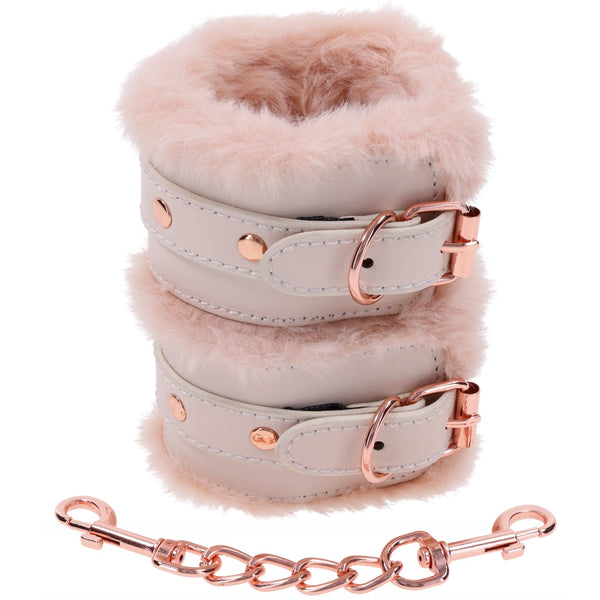 Sportsheets Sex & Mischief: Peaches ‘n CreaMe Fur Handcuffs - Extreme Toyz Singapore - https://extremetoyz.com.sg - Sex Toys and Lingerie Online Store - Bondage Gear / Vibrators / Electrosex Toys / Wireless Remote Control Vibes / Sexy Lingerie and Role Play / BDSM / Dungeon Furnitures / Dildos and Strap Ons &nbsp;/ Anal and Prostate Massagers / Anal Douche and Cleaning Aide / Delay Sprays and Gels / Lubricants and more...