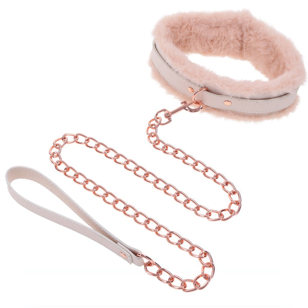 Sportsheets Sex & Mischief: Peaches ‘n CreaMe Fur Collar & Leash - Extreme Toyz Singapore - https://extremetoyz.com.sg - Sex Toys and Lingerie Online Store - Bondage Gear / Vibrators / Electrosex Toys / Wireless Remote Control Vibes / Sexy Lingerie and Role Play / BDSM / Dungeon Furnitures / Dildos and Strap Ons &nbsp;/ Anal and Prostate Massagers / Anal Douche and Cleaning Aide / Delay Sprays and Gels / Lubricants and more...