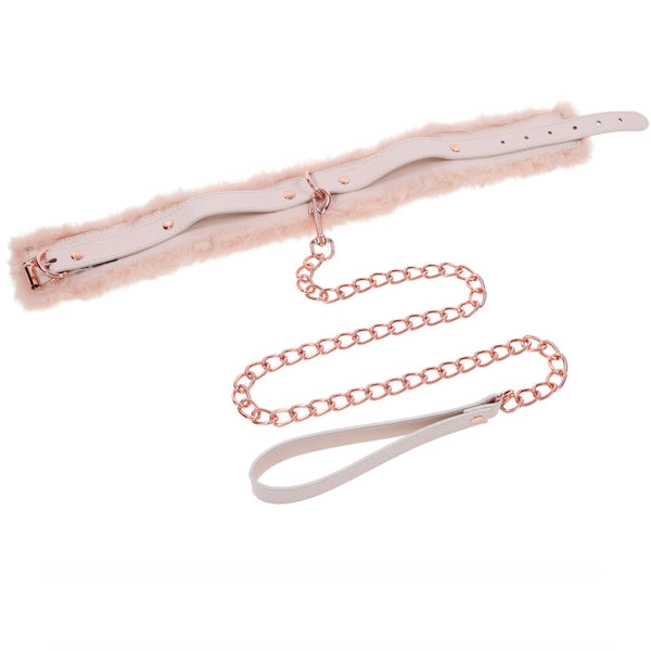 Sportsheets Sex & Mischief: Peaches ‘n CreaMe Fur Collar & Leash - Extreme Toyz Singapore - https://extremetoyz.com.sg - Sex Toys and Lingerie Online Store - Bondage Gear / Vibrators / Electrosex Toys / Wireless Remote Control Vibes / Sexy Lingerie and Role Play / BDSM / Dungeon Furnitures / Dildos and Strap Ons &nbsp;/ Anal and Prostate Massagers / Anal Douche and Cleaning Aide / Delay Sprays and Gels / Lubricants and more...