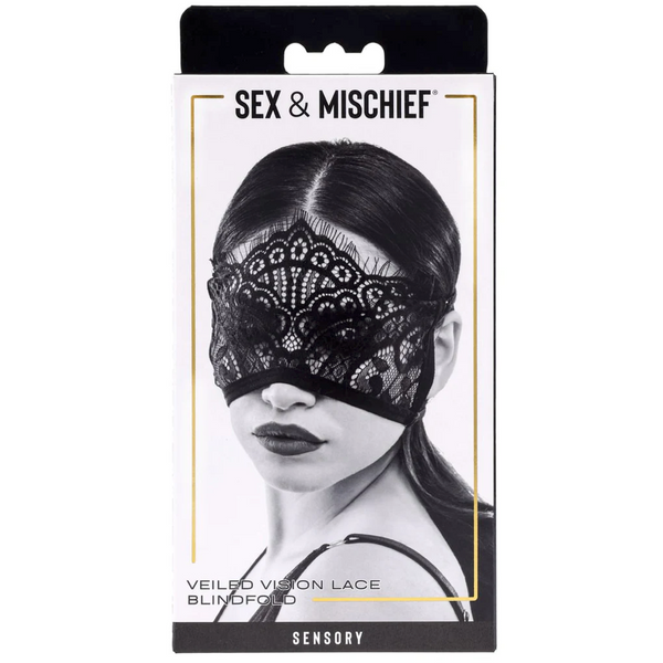 Sex & Mischief: Lace Collection Veiled Vision Lace Blindfold