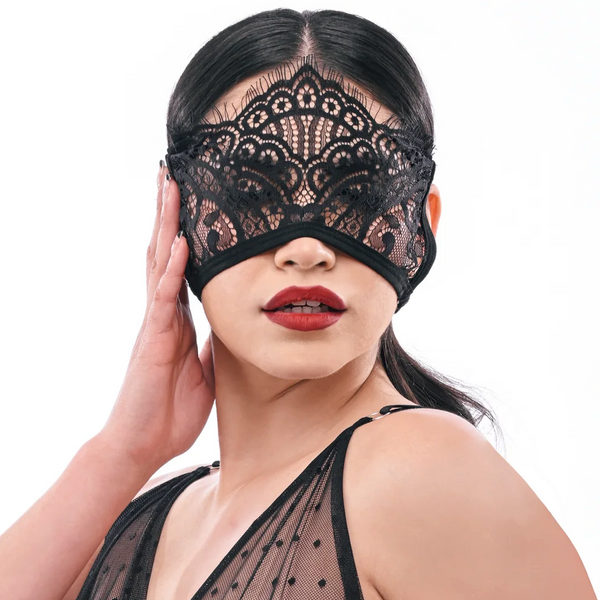 Sex & Mischief: Lace Collection Veiled Vision Lace Blindfold