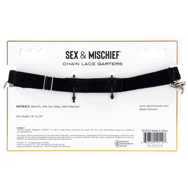 Sex & Mischief: Lace Collection Chain Lace Garters