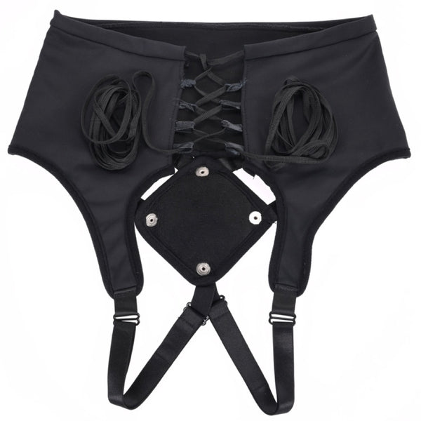 High Waisted Corset Strap-On Harness