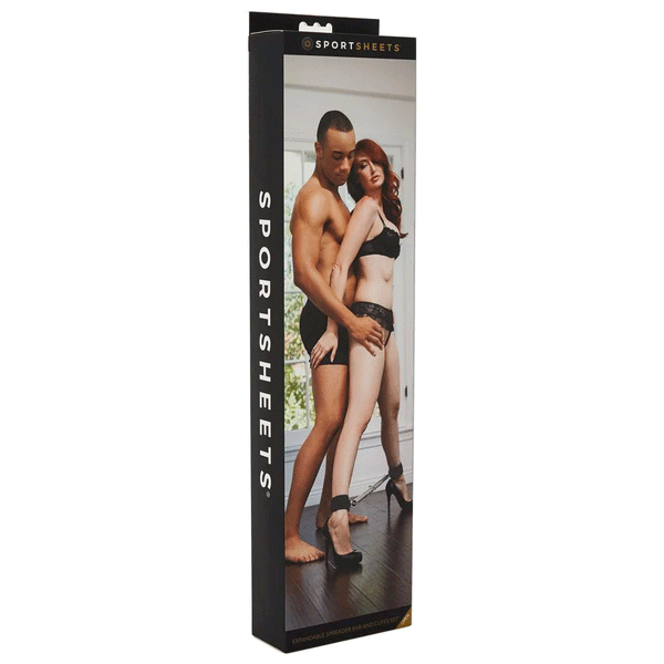 Sportsheets Expandable Spreader Bar & Cuffs Set  - Extreme Toyz Singapore - https://extremetoyz.com.sg - Sex Toys and Lingerie Online Store - Bondage Gear / Vibrators / Electrosex Toys / Wireless Remote Control Vibes / Sexy Lingerie and Role Play / BDSM / Dungeon Furnitures / Dildos and Strap Ons  / Anal and Prostate Massagers / Anal Douche and Cleaning Aide / Delay Sprays and Gels / Lubricants and more...