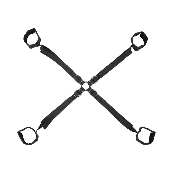 Sex & Mischief: Velvet Noir Adjustable Hog Tie & Cuff Set