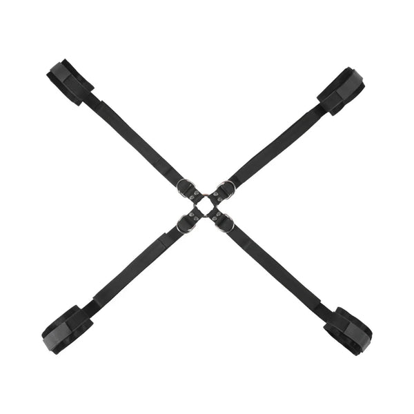 Sex & Mischief: Velvet Noir Adjustable Hog Tie & Cuff Set