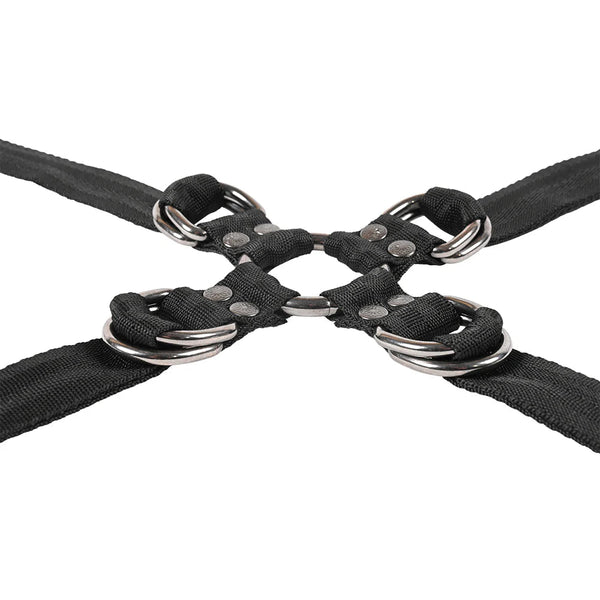 Sex & Mischief: Velvet Noir Adjustable Hog Tie & Cuff Set