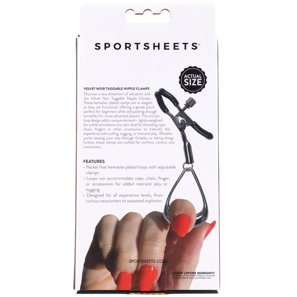 Sex & Mischief: Velvet Noir Tuggable Nipple Clamps
