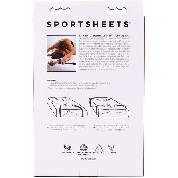 Sportsheets Saffron Under the Bed Restraint System - Extreme Toyz Singapore - https://extremetoyz.com.sg - Sex Toys and Lingerie Online Store - Bondage Gear / Vibrators / Electrosex Toys / Wireless Remote Control Vibes / Sexy Lingerie and Role Play / BDSM / Dungeon Furnitures / Dildos and Strap Ons &nbsp;/ Anal and Prostate Massagers / Anal Douche and Cleaning Aide / Delay Sprays and Gels / Lubricants and more...