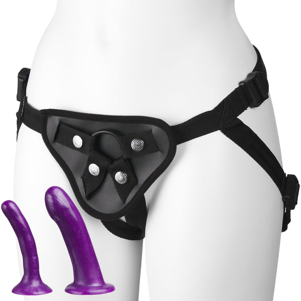 Sportsheets Anal Explorer Kit: 2 Dildos & Harness Set - Extreme Toyz Singapore - https://extremetoyz.com.sg - Sex Toys and Lingerie Online Store - Bondage Gear / Vibrators / Electrosex Toys / Wireless Remote Control Vibes / Sexy Lingerie and Role Play / BDSM / Dungeon Furnitures / Dildos and Strap Ons  / Anal and Prostate Massagers / Anal Douche and Cleaning Aide / Delay Sprays and Gels / Lubricants and more...
