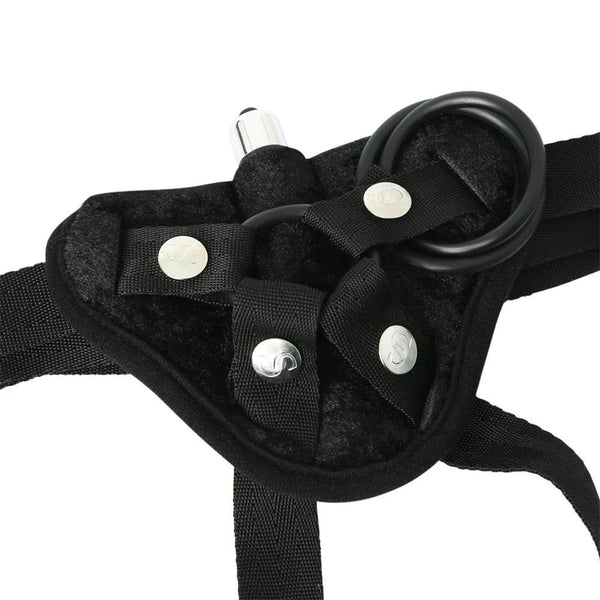 Vibrating Velvet Strap On
