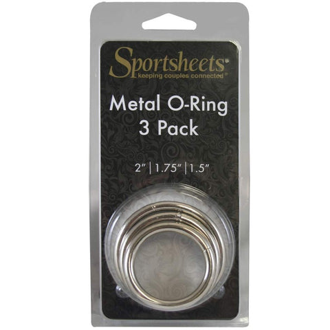 Sportsheets Metal O-Ring 3 Pack - Extreme Toyz Singapore - https://extremetoyz.com.sg - Sex Toys and Lingerie Online Store - Bondage Gear / Vibrators / Electrosex Toys / Wireless Remote Control Vibes / Sexy Lingerie and Role Play / BDSM / Dungeon Furnitures / Dildos and Strap Ons  / Anal and Prostate Massagers / Anal Douche and Cleaning Aide / Delay Sprays and Gels / Lubricants and more...