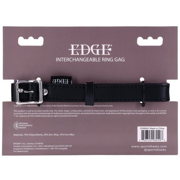 Edge Interchangeable Ring Gag