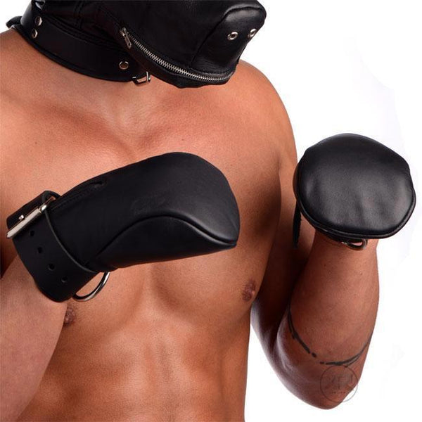 Leather Deluxe Padded Fist Mitts