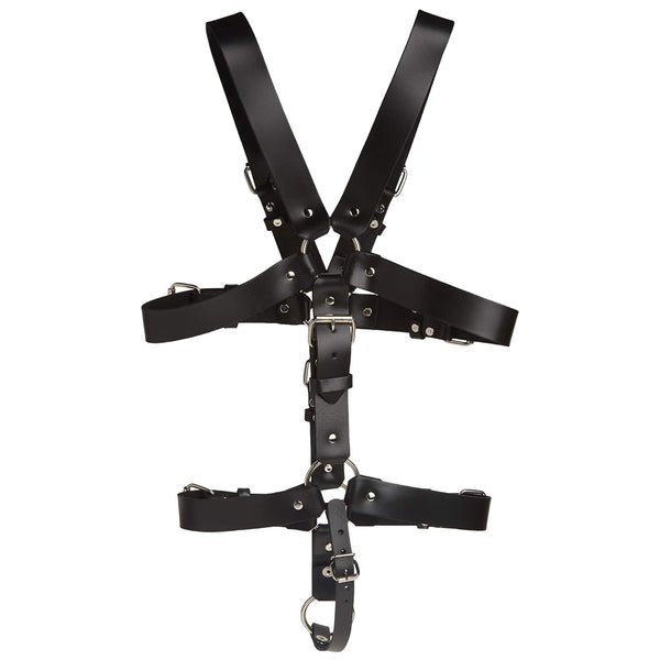 STRICT LEATHER Leather Body Harness (2 Sizes Available) - Extreme Toyz Singapore - https://extremetoyz.com.sg - Sex Toys and Lingerie Online Store - Bondage Gear / Vibrators / Electrosex Toys / Wireless Remote Control Vibes / Sexy Lingerie and Role Play / BDSM / Dungeon Furnitures / Dildos and Strap Ons  / Anal and Prostate Massagers / Anal Douche and Cleaning Aide / Delay Sprays and Gels / Lubricants and more...