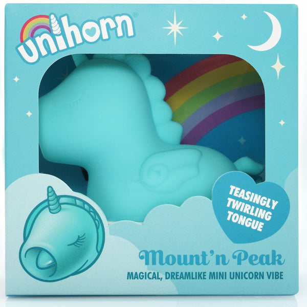 Unihorn Mount'n Peak Twirling Tongue Rechargeable Clitoral Vibrator