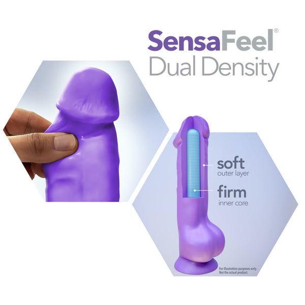Blush Novelties Neo Elite 8" Silicone Dual Density Cock - Neon Purple - Extreme Toyz Singapore - https://extremetoyz.com.sg - Sex Toys and Lingerie Online Store - Bondage Gear / Vibrators / Electrosex Toys / Wireless Remote Control Vibes / Sexy Lingerie and Role Play / BDSM / Dungeon Furnitures / Dildos and Strap Ons &nbsp;/ Anal and Prostate Massagers / Anal Douche and Cleaning Aide / Delay Sprays and Gels / Lubricants and more...