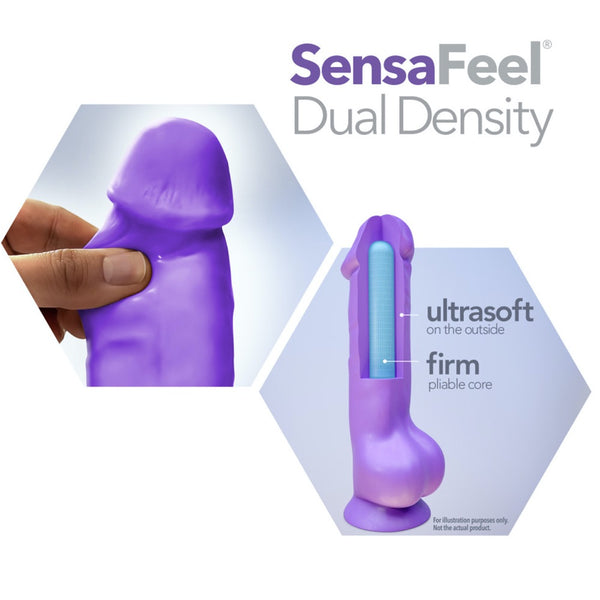 Blush Novelties Au Naturel Bold Big John 11" Dual Density Dildo - Purple - Extreme Toyz Singapore - https://extremetoyz.com.sg - Sex Toys and Lingerie Online Store - Bondage Gear / Vibrators / Electrosex Toys / Wireless Remote Control Vibes / Sexy Lingerie and Role Play / BDSM / Dungeon Furnitures / Dildos and Strap Ons &nbsp;/ Anal and Prostate Massagers / Anal Douche and Cleaning Aide / Delay Sprays and Gels / Lubricants and more...