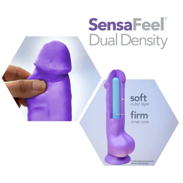 Blush Novelties Neo Elite 11" Silicone Dual Density Cock with Balls - Neon Purple - Extreme Toyz Singapore - https://extremetoyz.com.sg - Sex Toys and Lingerie Online Store - Bondage Gear / Vibrators / Electrosex Toys / Wireless Remote Control Vibes / Sexy Lingerie and Role Play / BDSM / Dungeon Furnitures / Dildos and Strap Ons &nbsp;/ Anal and Prostate Massagers / Anal Douche and Cleaning Aide / Delay Sprays and Gels / Lubricants and more...