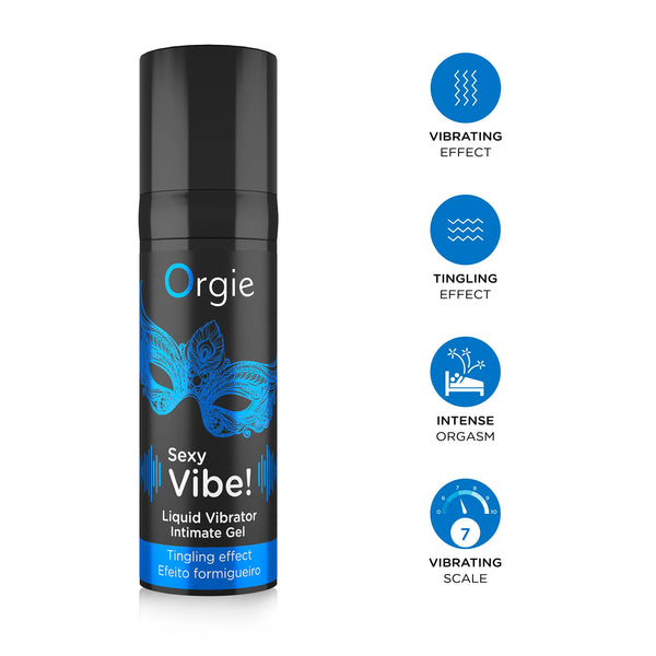 Sexy Vibe! Liquid Vibrator Orgasm Gel - 15ml