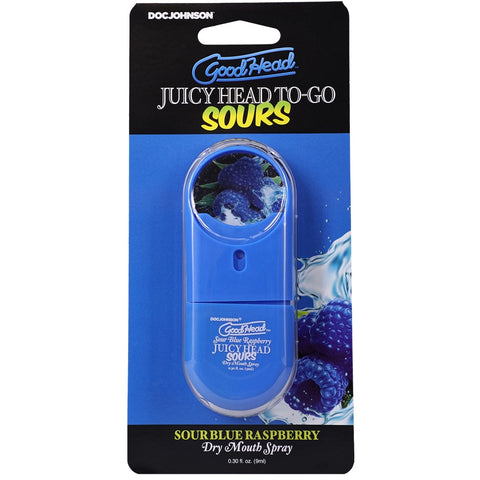 GoodHead Juicy Head Sours Dry Mouth Spray To-Go - Sour Blue Raspberry