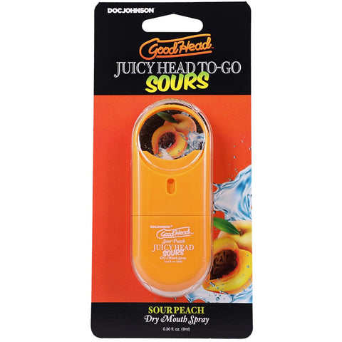 GoodHead Juicy Head Sours Dry Mouth Spray To-Go - Sour Peach