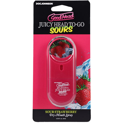 GoodHead Juicy Head Sours Dry Mouth Spray To-Go - Sour Strawberry