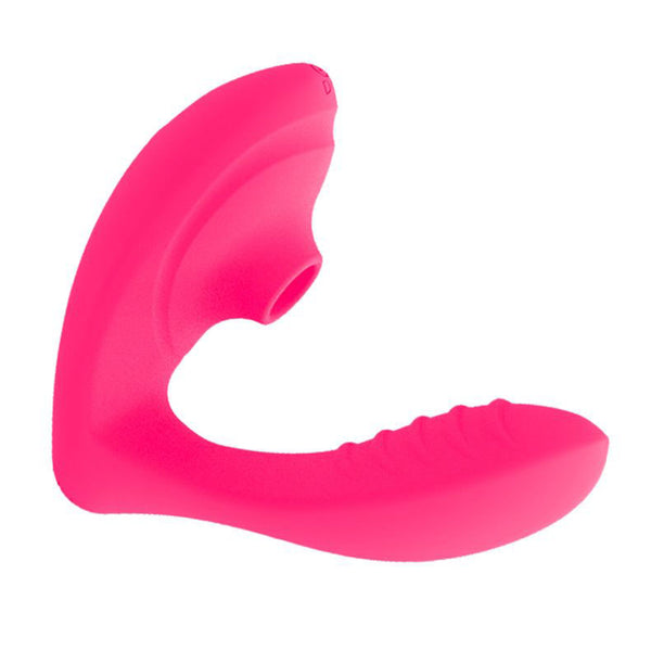 Beso Plus Rechargeable Air Pulse Suction G-Spot Vibrator - Pink