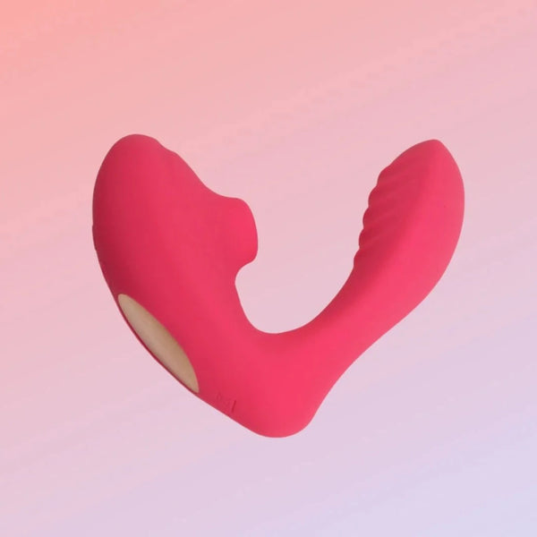 Beso Plus Rechargeable Air Pulse Suction G-Spot Vibrator - Pink