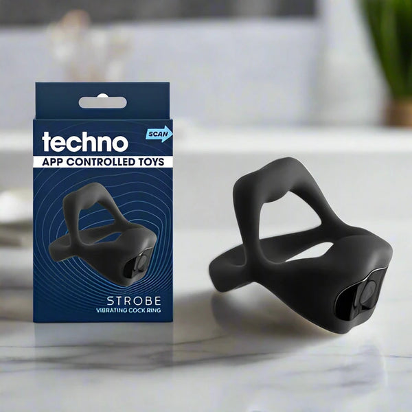 Techno Strobe App Controlled Vibrating Cock Ring