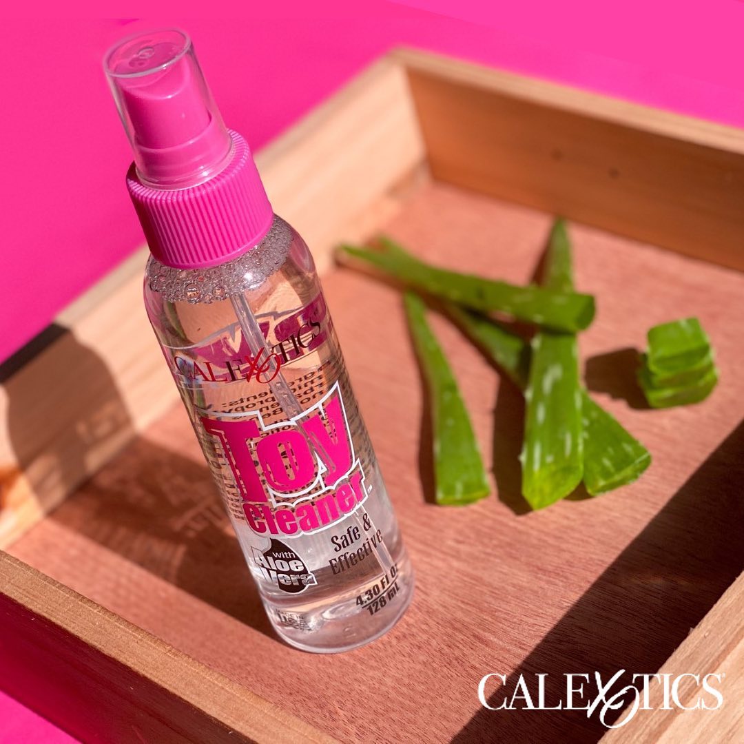 CalExotics Toy Cleaner with Aloe Vera 4.3 oz. - Extreme Toyz Singapore - https://extremetoyz.com.sg - Sex Toys and Lingerie Online Store - Bondage Gear / Vibrators / Electrosex Toys / Wireless Remote Control Vibes / Sexy Lingerie and Role Play / BDSM / Dungeon Furnitures / Dildos and Strap Ons &nbsp;/ Anal and Prostate Massagers / Anal Douche and Cleaning Aide / Delay Sprays and Gels / Lubricants and more...