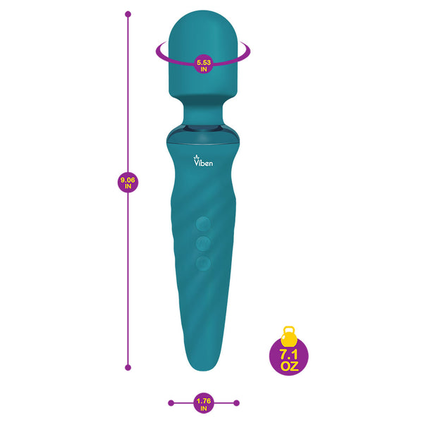 Viben Fierce Ocean Intense Rechargeable Wand Massager - Extreme Toyz Singapore - https://extremetoyz.com.sg - Sex Toys and Lingerie Online Store - Bondage Gear / Vibrators / Electrosex Toys / Wireless Remote Control Vibes / Sexy Lingerie and Role Play / BDSM / Dungeon Furnitures / Dildos and Strap Ons &nbsp;/ Anal and Prostate Massagers / Anal Douche and Cleaning Aide / Delay Sprays and Gels / Lubricants and more...