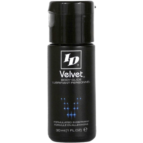 ID Lubricants VELVET Silicone Personal Lubricant - 30ml - Extreme Toyz Singapore - https://extremetoyz.com.sg - Sex Toys and Lingerie Online Store - Bondage Gear / Vibrators / Electrosex Toys / Wireless Remote Control Vibes / Sexy Lingerie and Role Play / BDSM / Dungeon Furnitures / Dildos and Strap Ons  / Anal and Prostate Massagers / Anal Douche and Cleaning Aide / Delay Sprays and Gels / Lubricants and more...