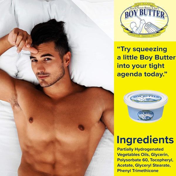 Boy Butter H2O Formula Lubricant 4 oz. - Extreme Toyz Singapore - https://extremetoyz.com.sg - Sex Toys and Lingerie Online Store - Bondage Gear / Vibrators / Electrosex Toys / Wireless Remote Control Vibes / Sexy Lingerie and Role Play / BDSM / Dungeon Furnitures / Dildos and Strap Ons / Anal and Prostate Massagers / Anal Douche and Cleaning Aide / Delay Sprays and Gels / Lubricants and more...