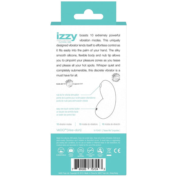 Izzy Rechargeable Layon Vibe - Turquoise