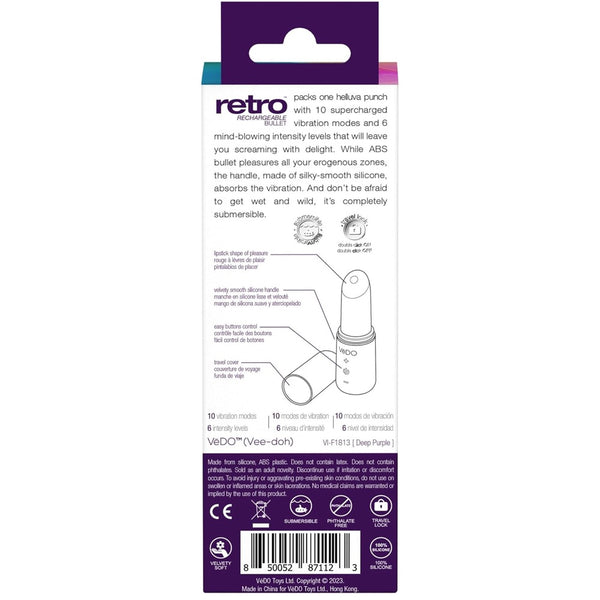 Retro Rechargeable Bullet - Purple