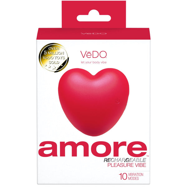 Amore Rechargeable Pleasure Layon Vibe - Red